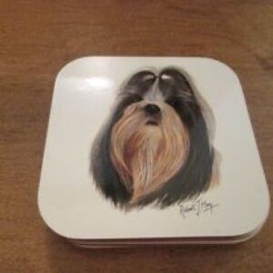 Shih tzu Dog Illustration Coasters